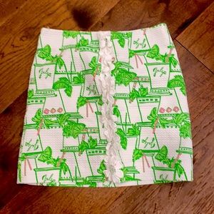 Lily Pulitzer Mint Julep Skirt Size 0